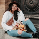 Gürteltasche | Bauchtasche Braun und Cognac in der Stadt